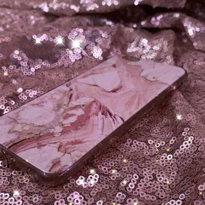 iPhone 6s case, pink marble